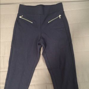 Navy blue high waisted pants